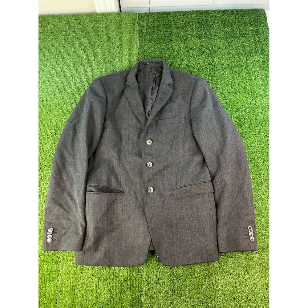Tiger of Sweden Mens Classic Charcoal Gray Blazer Suit Jacket Business Size 46‎